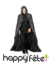 Longue cape grise de sorcier ou sorcière, image 1
