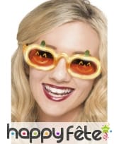 Lunettes citrouille lumineuses
