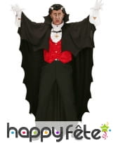 Longue cape noire de vampire, 150cm