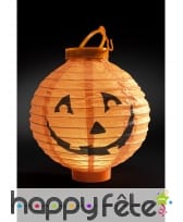 Lanterne citrouille orange de 20cm, image 1