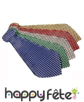 Large cravate pailletée, en plastique