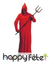 Long costume rouge de démon rouge pour enfant