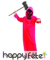 Long costume rouge de petit squelette diable