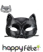 Loup chat recouvert de sequins