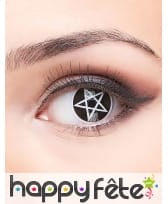 Lentilles croix satanique