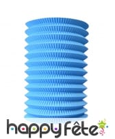 Lampion cylindrique turquoise