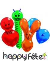 Lot de 10 ballons en forme d'animaux
