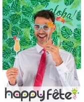 Lot de 10 photobooth style hawaïen, image 1