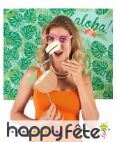 Lot de 10 photobooth style hawaïen, image 2