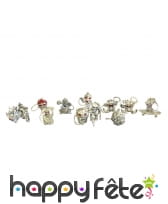 Lot de 12 porte clefs halloween, image 1