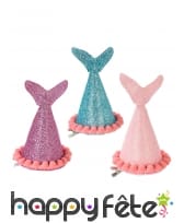 Lot de 3 chapeaux en forme de queue de sirène
