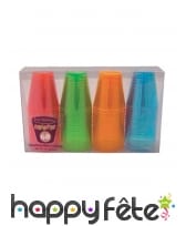Lot de 60 verres shooter en plastique coloré