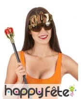 Lunettes dorée avec couronne, image 1