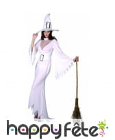 Long déguisement blanc de sorcière, image 1