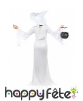 Long déguisement blanc de sorcière, image 3