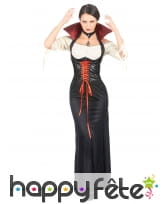 Long déguisement de vampire avec corset