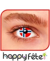 Lentilles drapeau Norvège