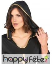 Long déguisement noir et doré de religieuse, image 3