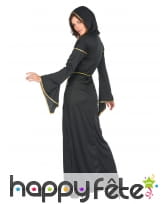 Long déguisement noir et doré de religieuse, image 4
