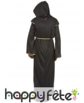 Long déguisement noir et doré de religieux, image 2
