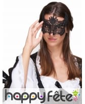 Loup diable noir en dentelle