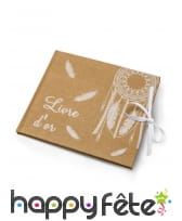 Livre d'or Capteur de rêves de 22 x 19 cm