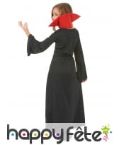 Long déguisement rouge noir de petite vampiresse, image 2