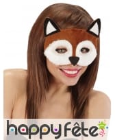 Loup de renard peluche pour adulte