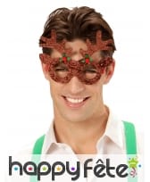 Lunettes de Renne pailleté pour adulte