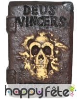 Livre de sorcier avec crâne en relief, 30x21cm