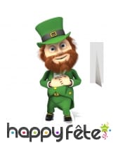 Lutin de Saint Patrick en carton taille réelle