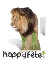 Lion en carton plat taille réelle