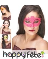 Loup en dentelle fluo