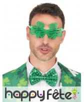 Lunettes en forme de trèfles verts, image 2