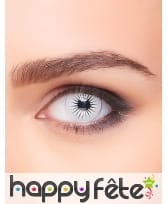 Lentilles étoile noire sur fond blanc