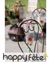 Lama et pompoms colorés à suspendre, 12 x 51cm, image 1