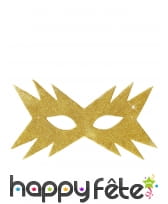 Loup étoile pailletée dorée, image 1