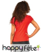 Loup et T-shirt à strass de Spiderman pour femme, image 1