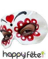 Loup fête des morts en latex