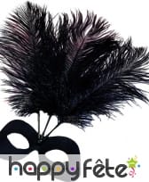 Loup guadeloupe avec plumes noires