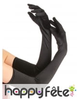 Longs gants noirs de 60cm