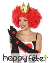 Longs gants noirs reine de coeur