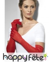 Longs gants rouges de 52cm, image 1