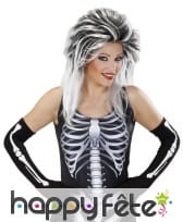Longs gants squelette pour adulte