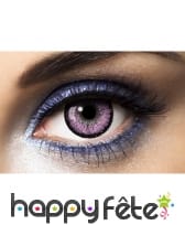Lentilles grands yeux violettes