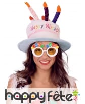 Lunettes Happy Birthday et ballons