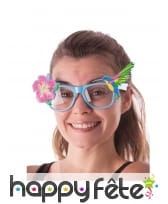 Lunettes hibiscus et colibri
