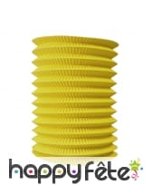 Lampion jaune cylindrique