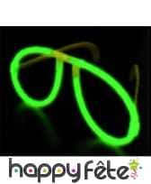 Lunettes lumineuses autocassant vertes