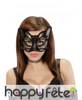 Large loup de chat noir